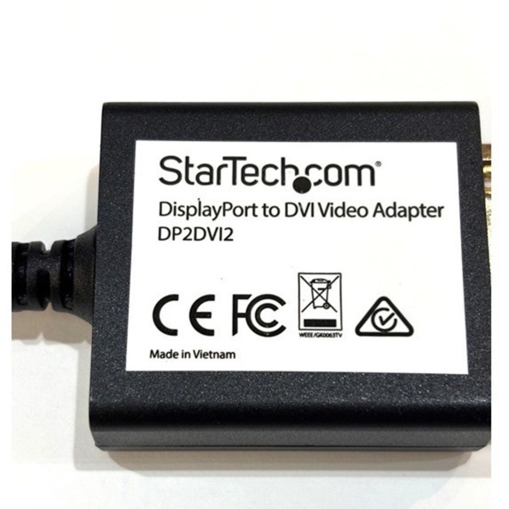 Video Adapter StarTech DisplayPort to DVI Black DP2DVI2 New